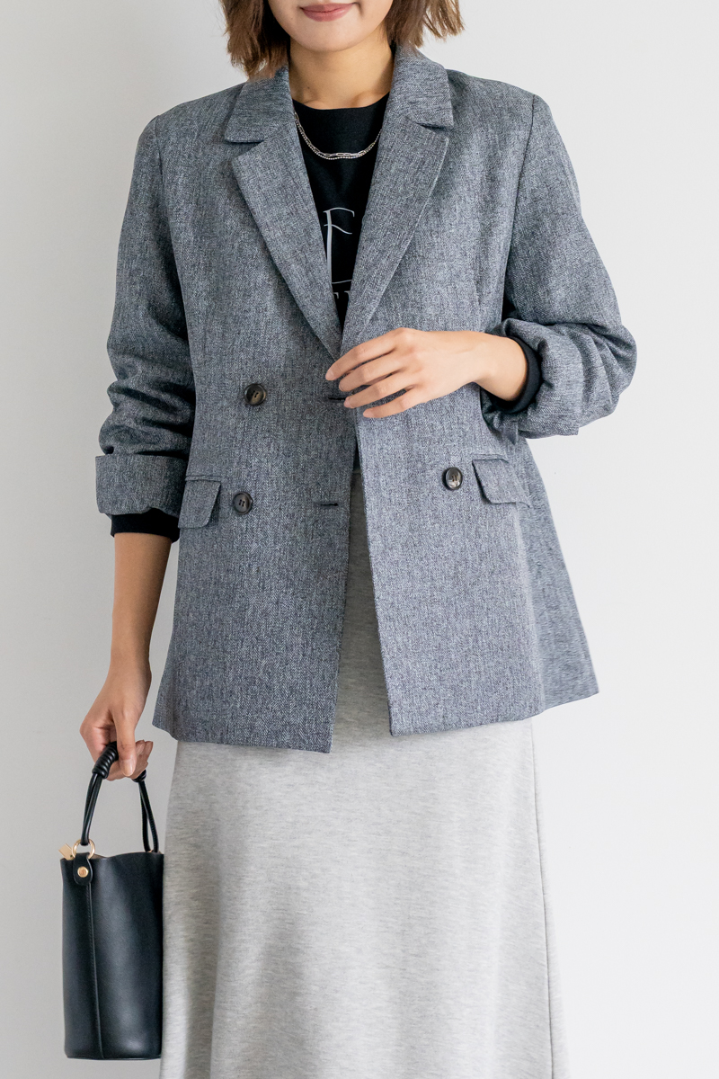 ツイードテーラードジャケット｜OUTER｜レディースファッション通販のM