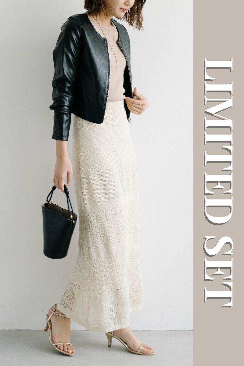 �yLIMITED SET�z<br>�t�F�C�N���U�[�m�[�J���[�W���P�b�g�{�N���V�F�j�b�g�}�[���C�h�X�J�[�g������������