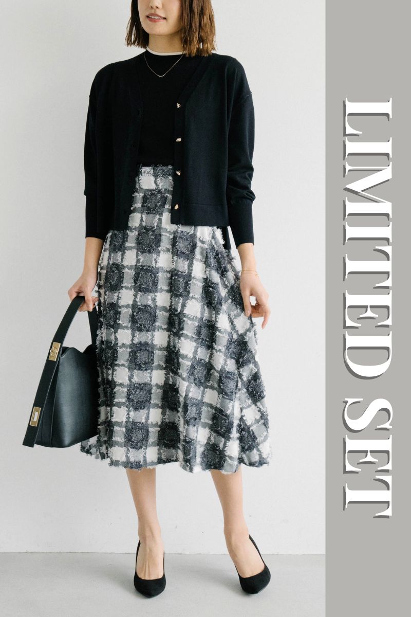 �yLIMITED SET�z�u�l�b�N�J�[�f�B�K���{�V���L�[�^�b�`�T�}�[�j�b�g�{�u���b�N�`�F�b�N�W���K�[�h�X�J�[�g������������