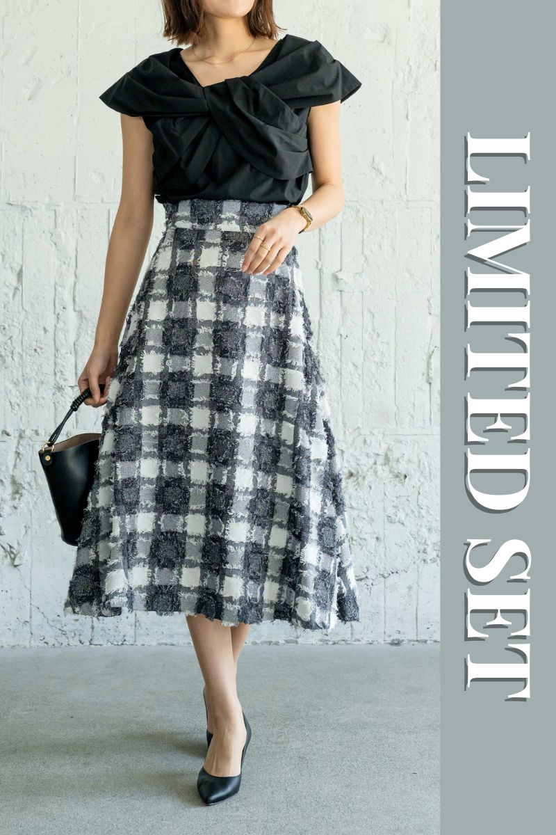 �yLIMITED SET�z�^�C�v���C�^�[���{���u���E�X�{�u���b�N�`�F�b�N�W���K�[�h�X�J�[�g������������